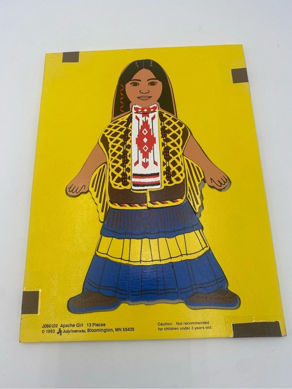 Vintage Judy Ingram Apache Girl 13-Piece Paper Doll Set